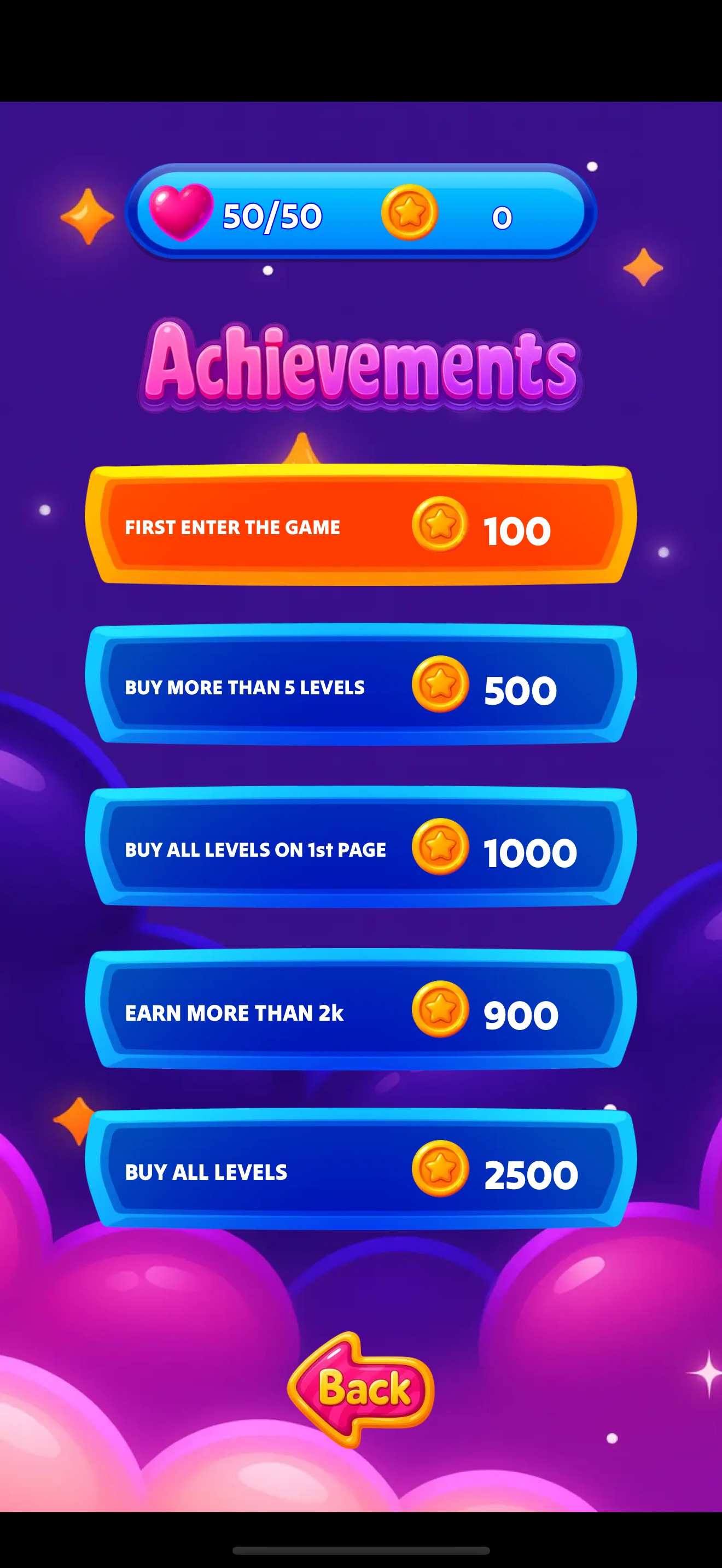 Candy Match Stars iOS 游戏截图 1