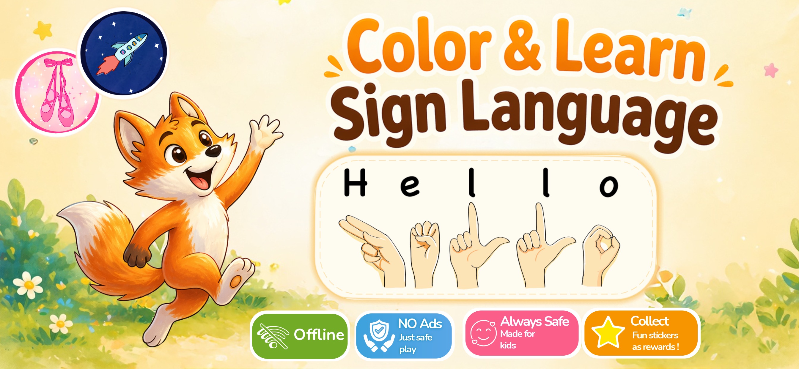 Colour & Learn Sign Language
