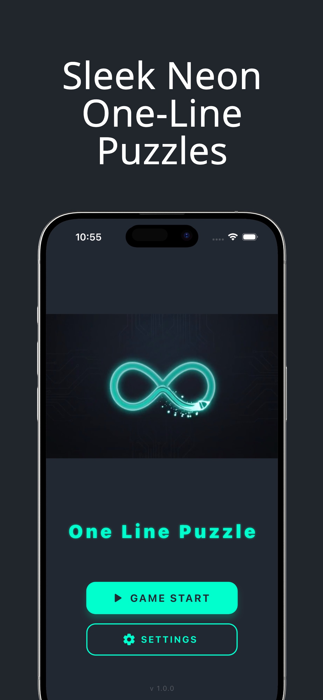 One Line Puzzle: 霓虹一笔画 iOS 游戏截图 1