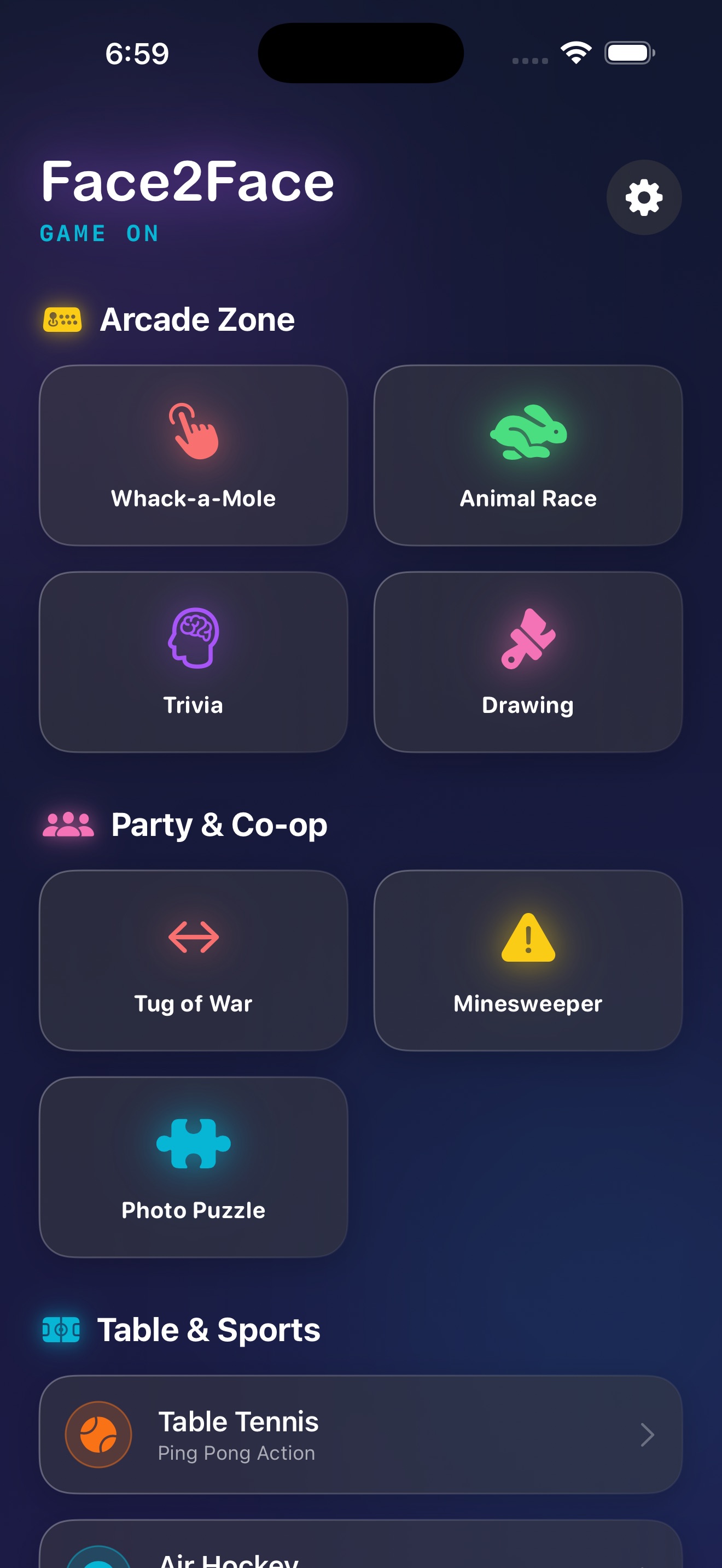 Face2Face Games iOS 游戏截图 1