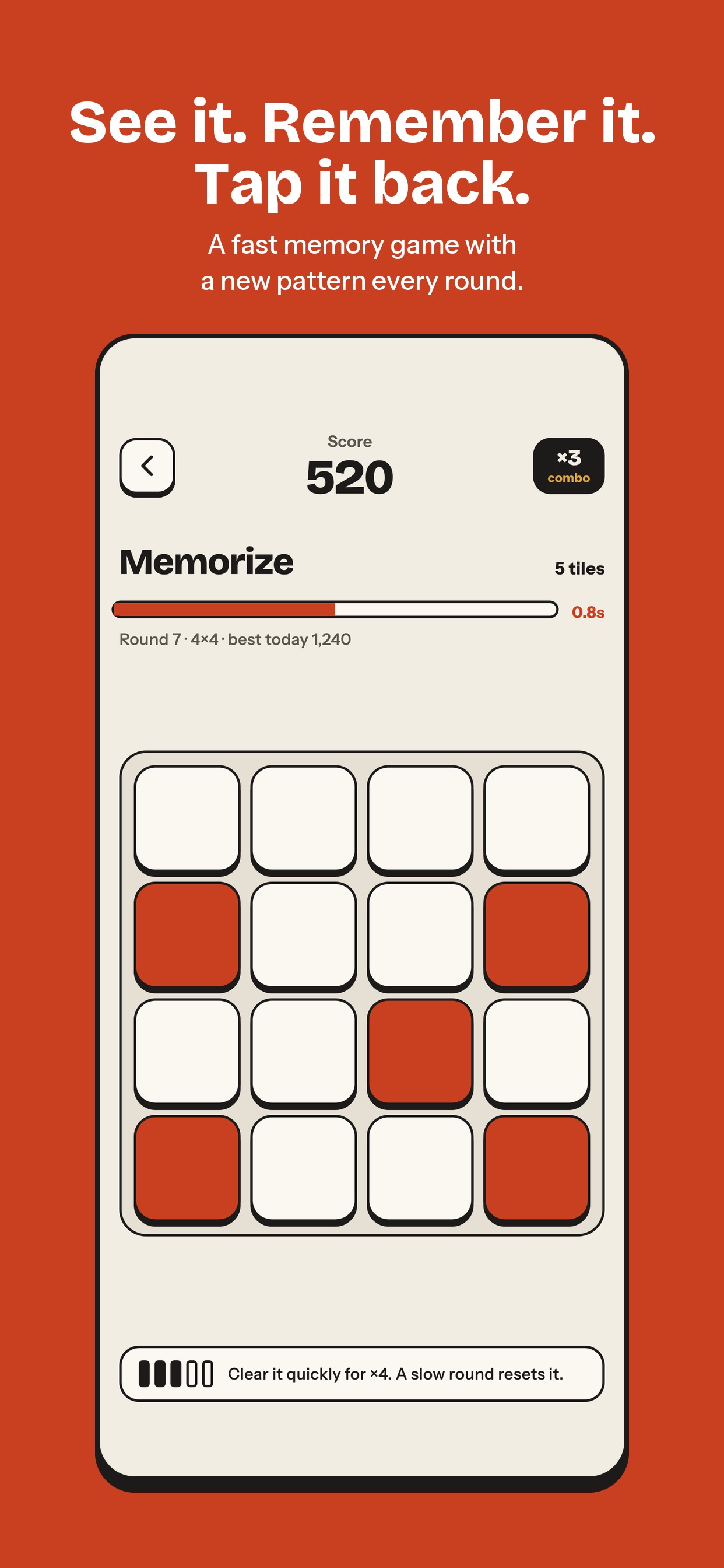 Memory Rush - Focus Game iOS 游戏截图 1