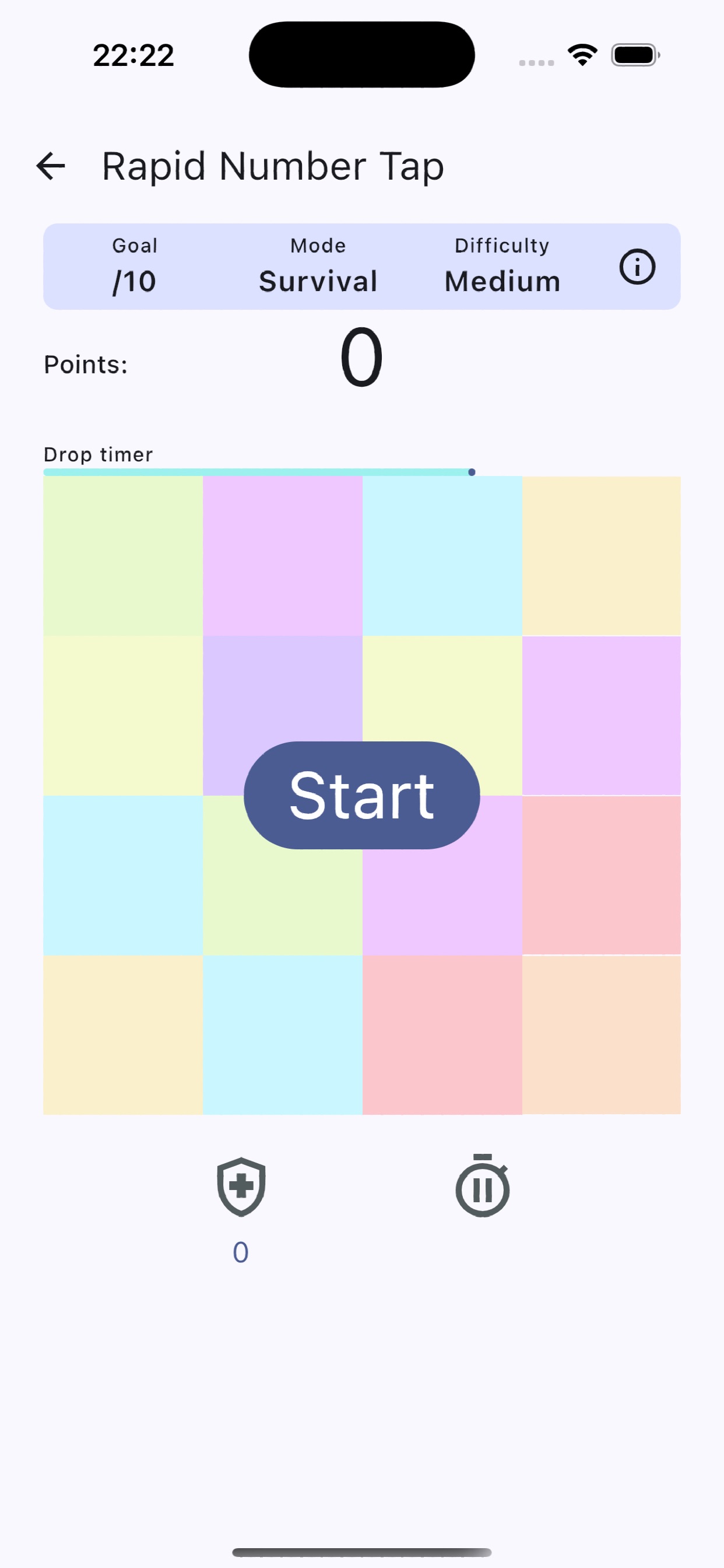 Rapid Number Tap iOS 游戏截图 1