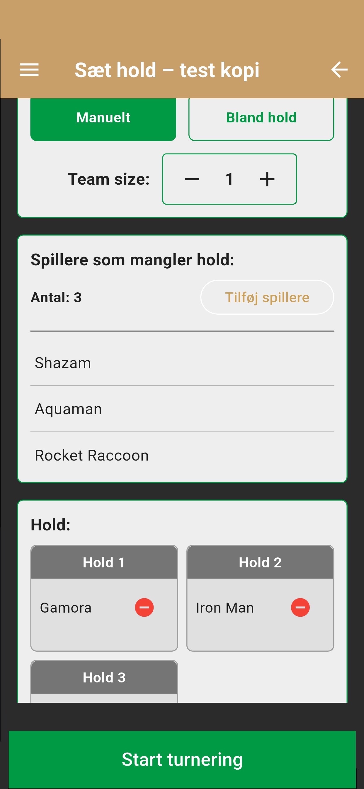 Tournamate iOS 游戏截图 1