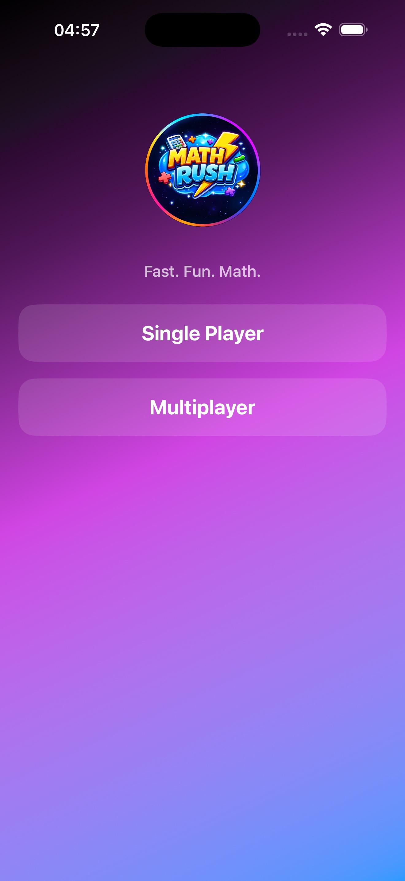 MathRushs iOS 游戏截图 1