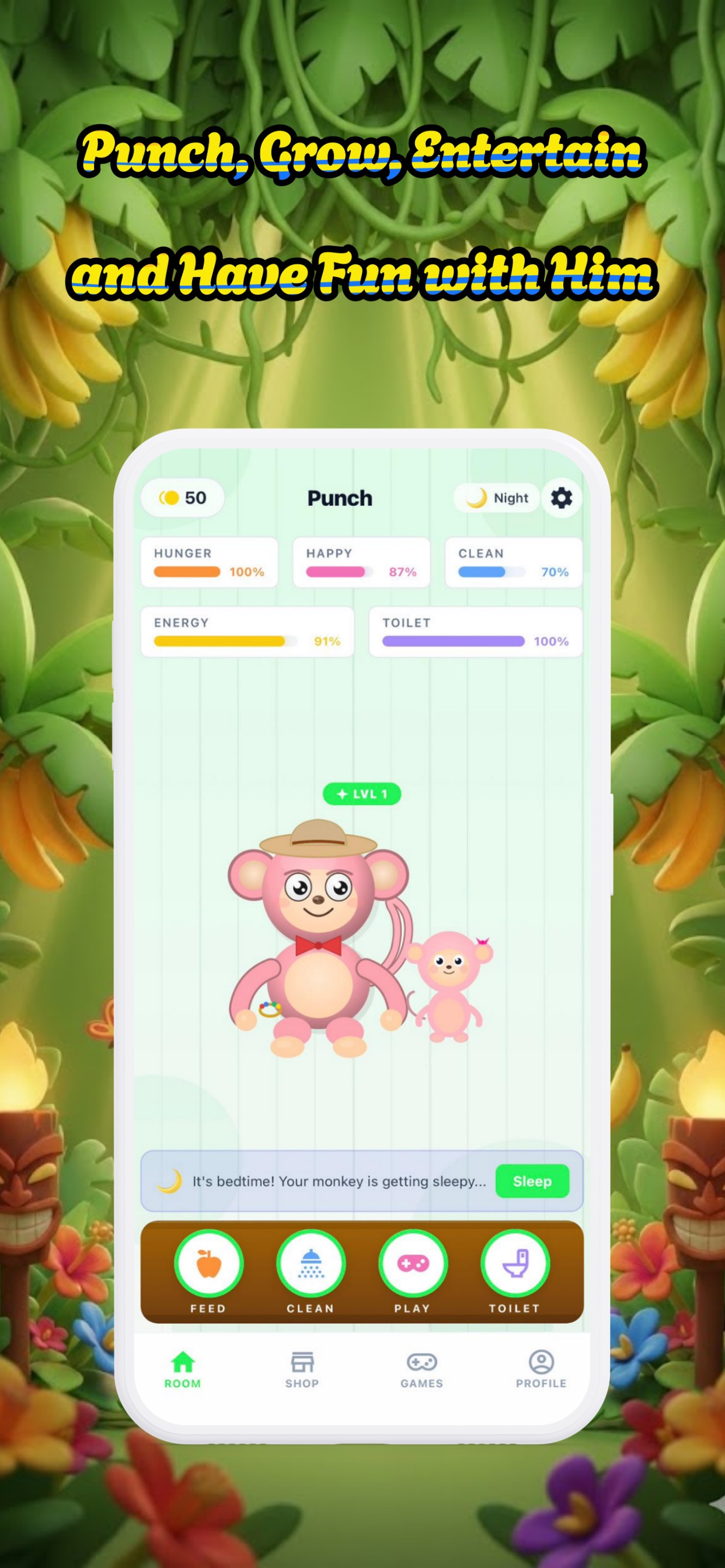 PunchMonkey: Idle Pet