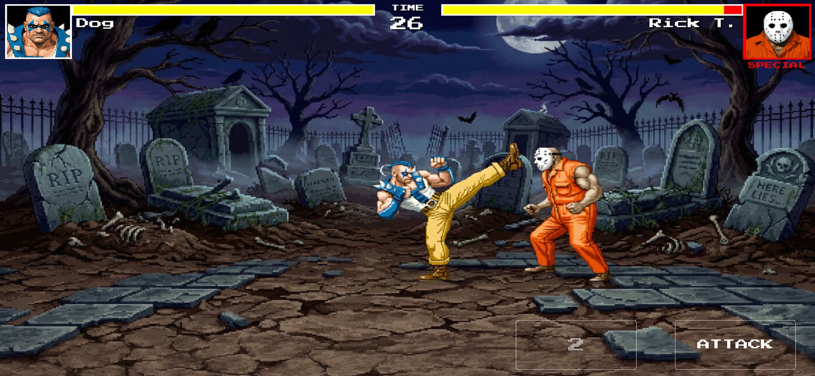 Retro Fighters: Street Fury 2D iOS 游戏截图 1