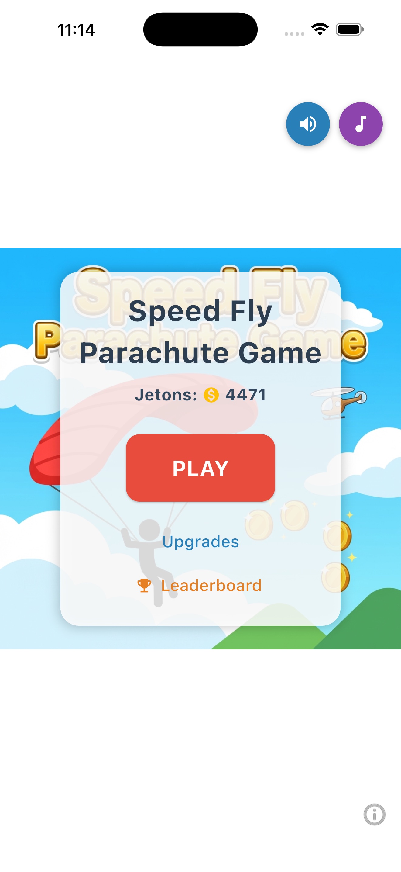 Speed Fly Parachute Game