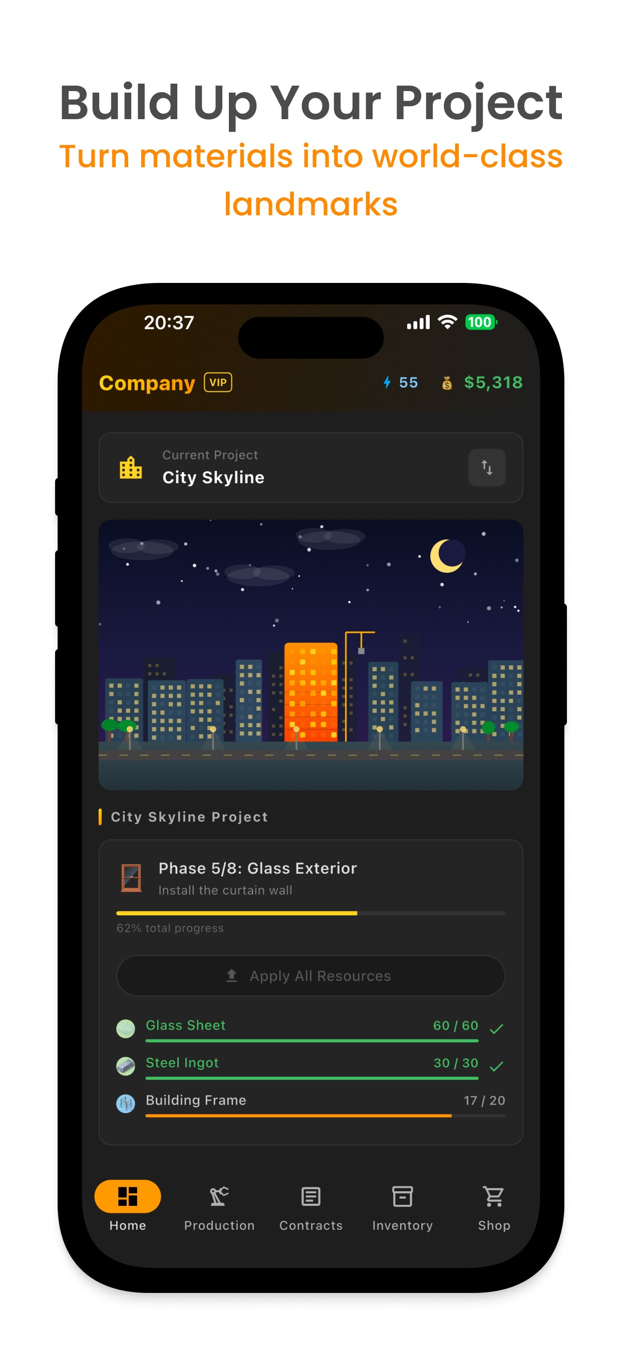 Resourcery Tycoon iOS 游戏截图 1
