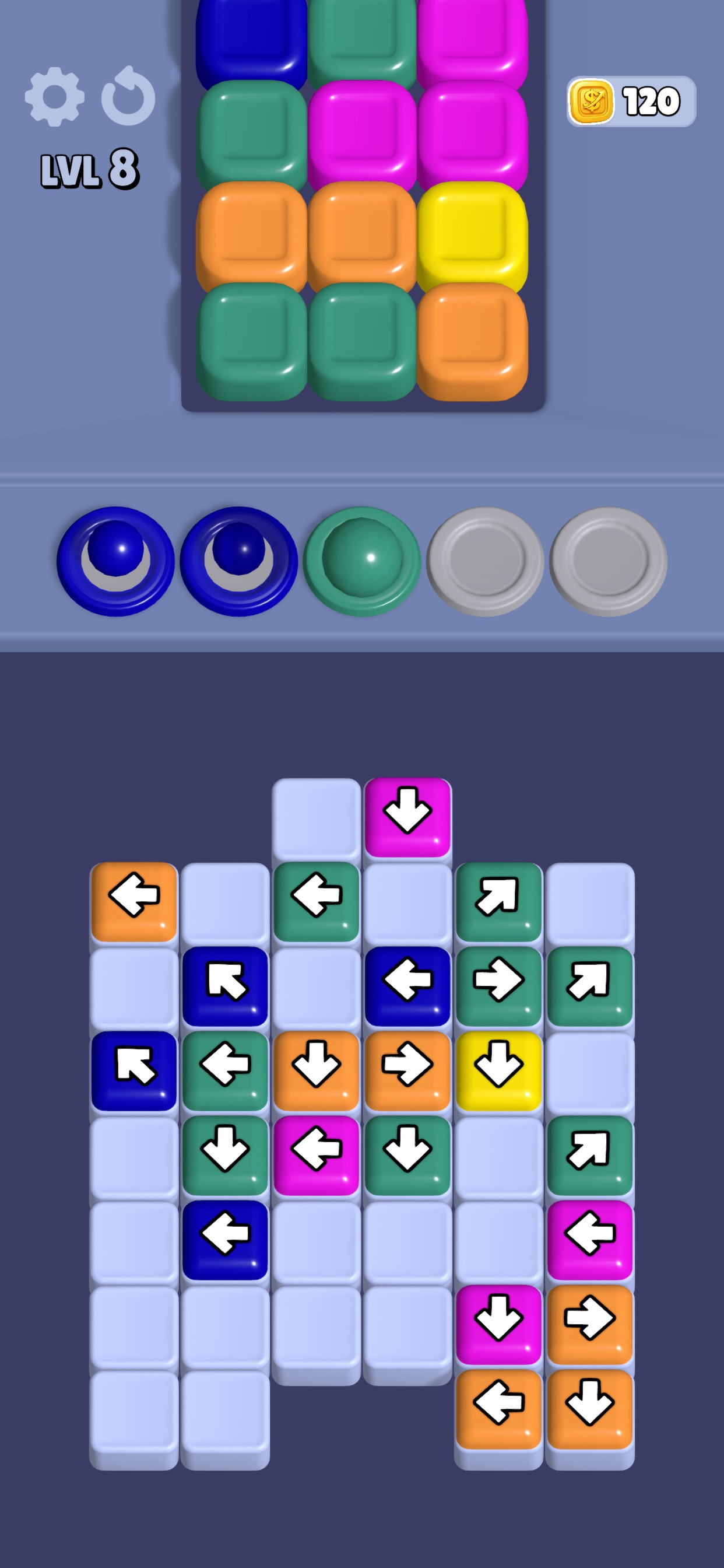 Color Arrow Flow iOS 游戏截图 1