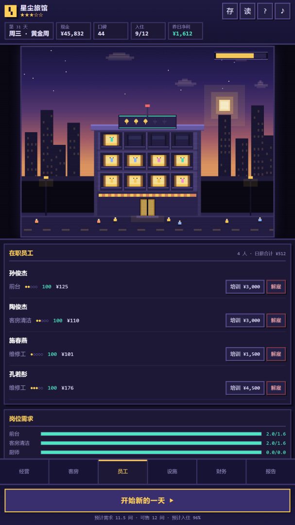 星尘旅馆 Android 游戏截图 3