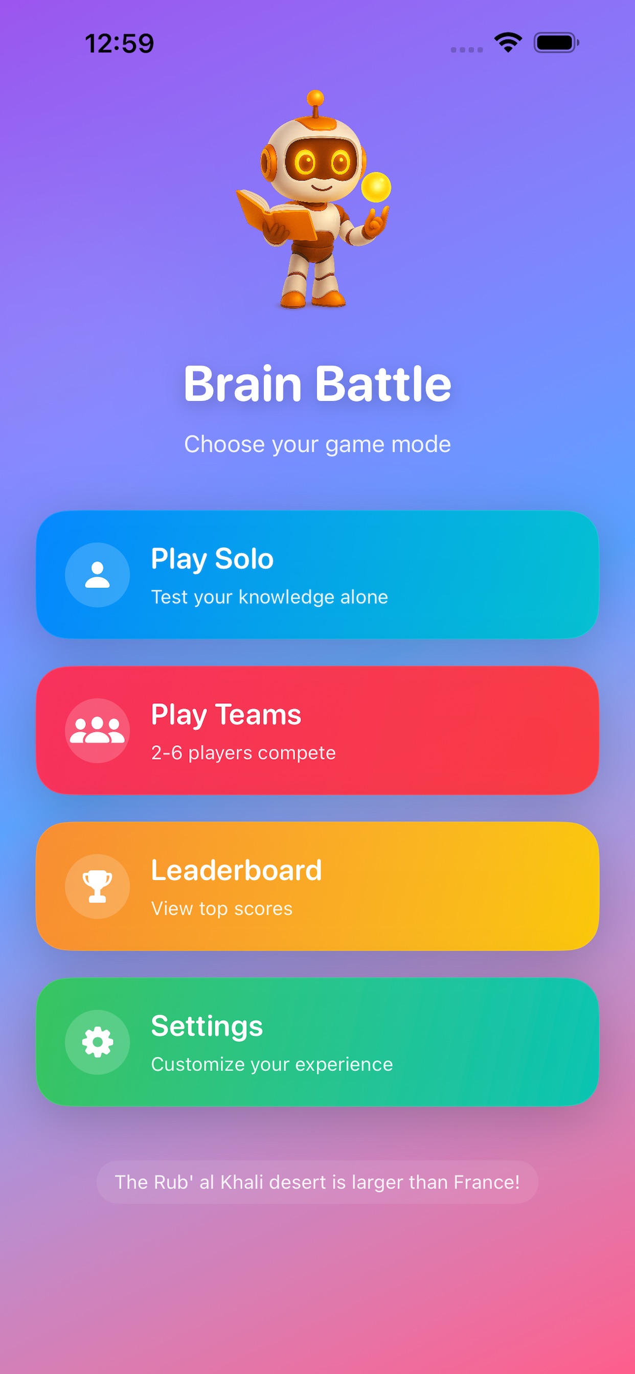 Brain Battle - Game iOS 游戏截图 1