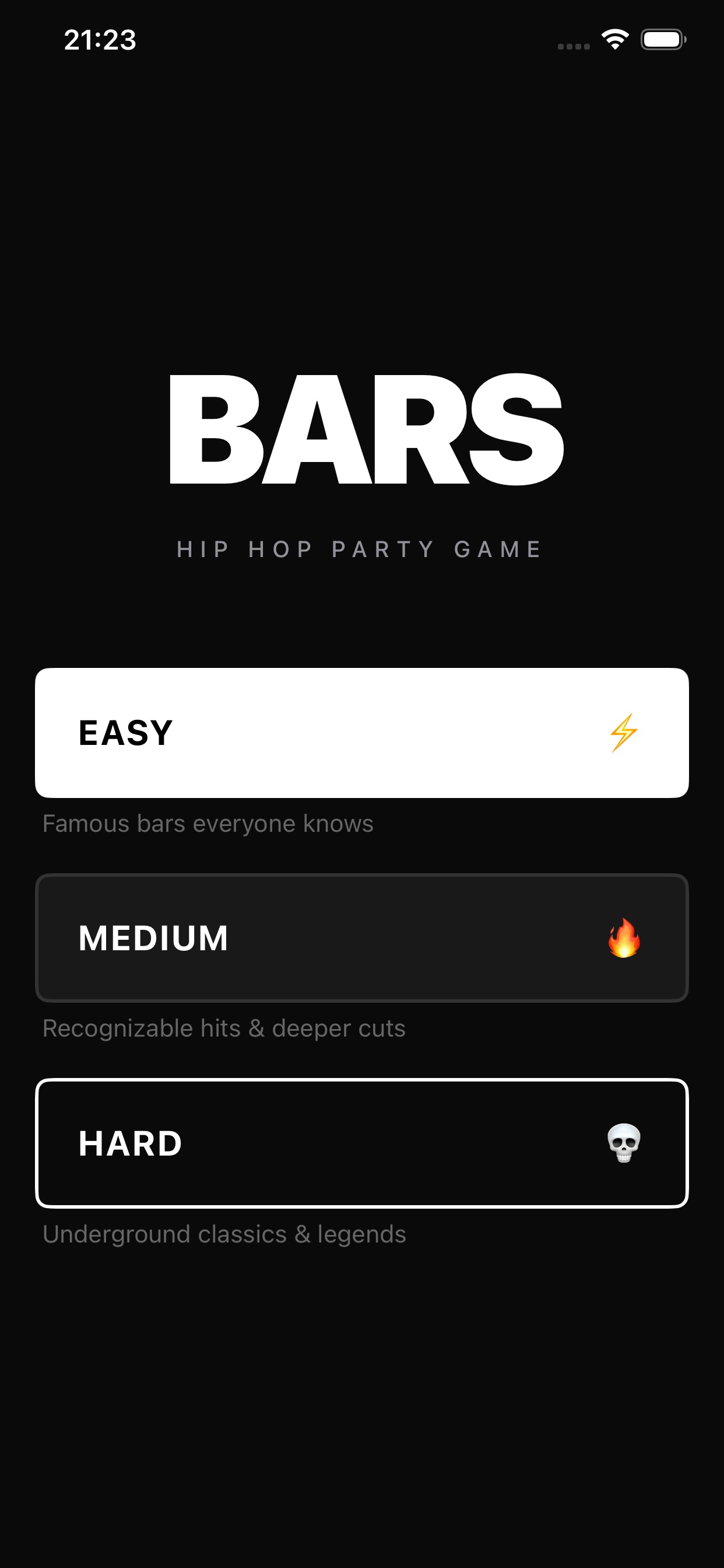 BARS: Hip Hop Party Game